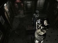 une photo d'Ã©cran de Resident Evil Rebirth sur Nintendo Gamecube
